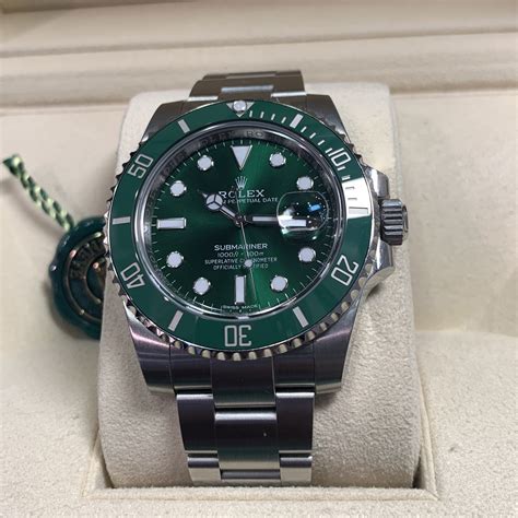 rolex mens 116610lv submariner|Rolex hulk submariner retail price.